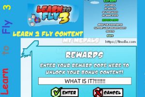 learn to fly 3 codes list unblocked